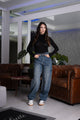 Jeans microstrass Baggy Sofia A3290