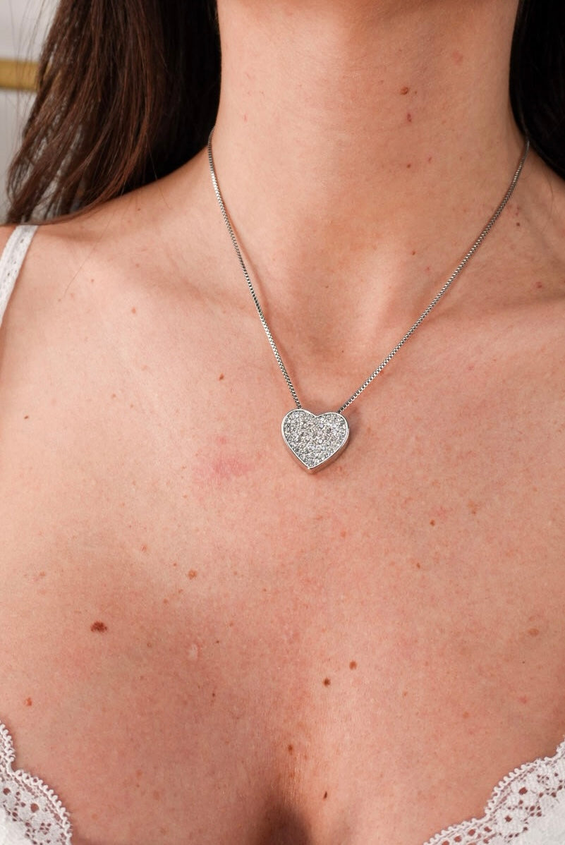 Collana Cuore acciaio