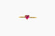Anello slim cuoricino