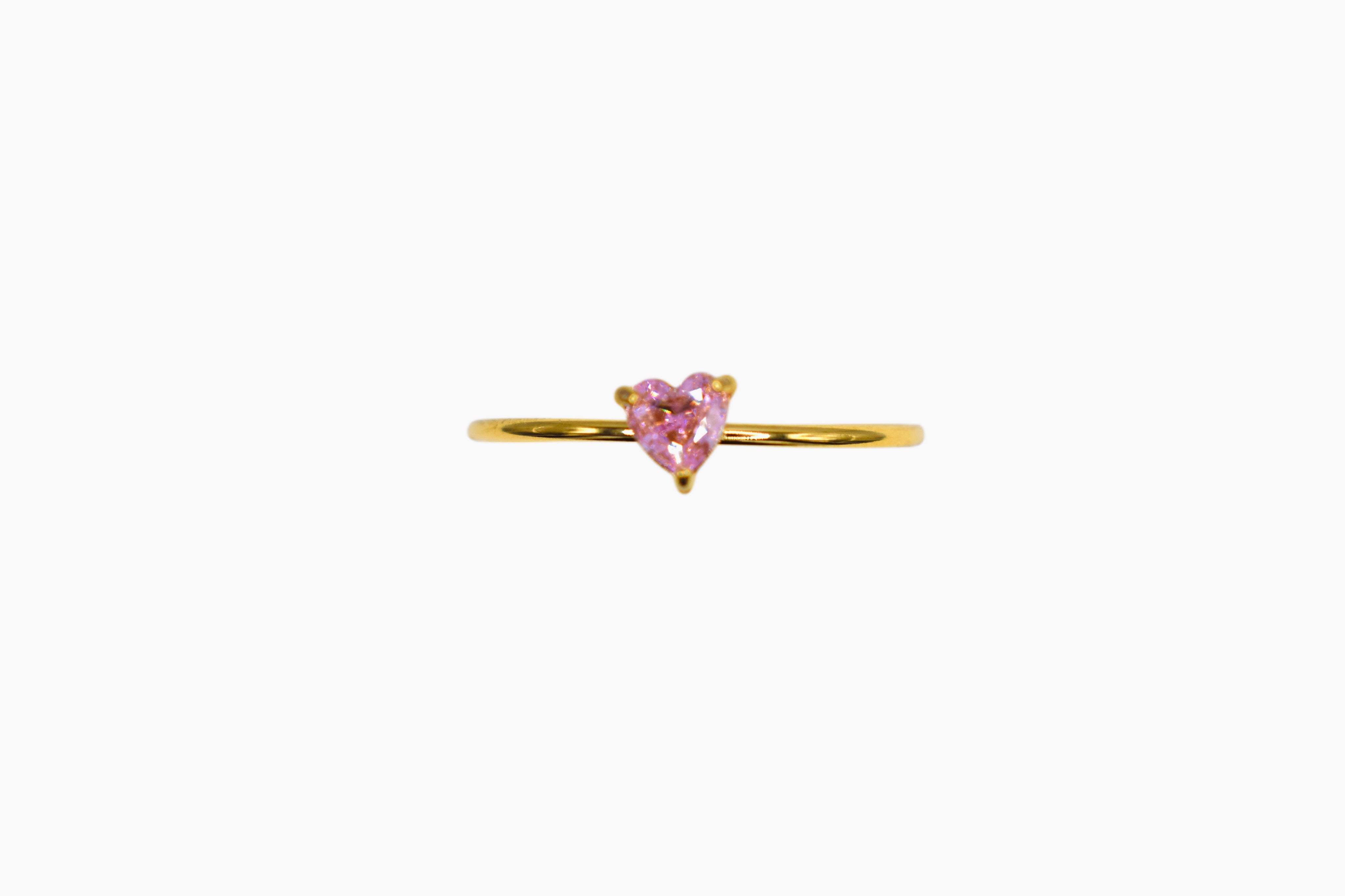 Anello slim cuoricino