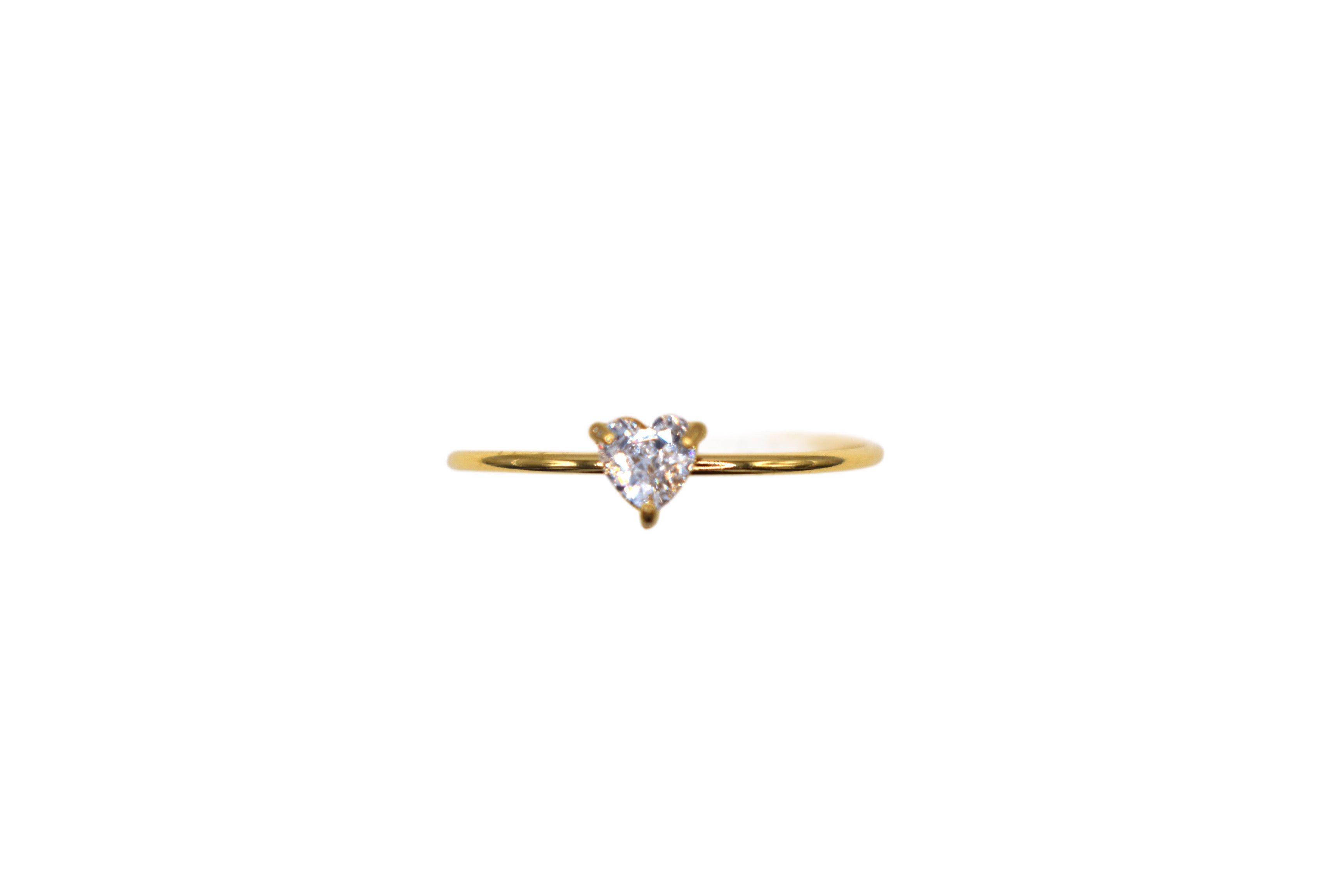 Anello slim cuoricino